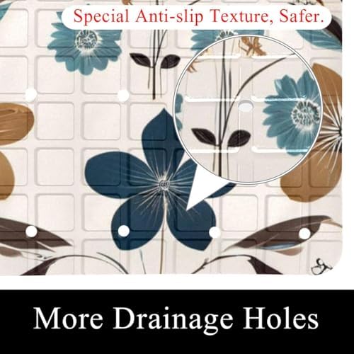 Non Slip Shower Mat Bathtub Mat 15.1x26.8 Inch, Quick Dry Bath Mat - Image 2