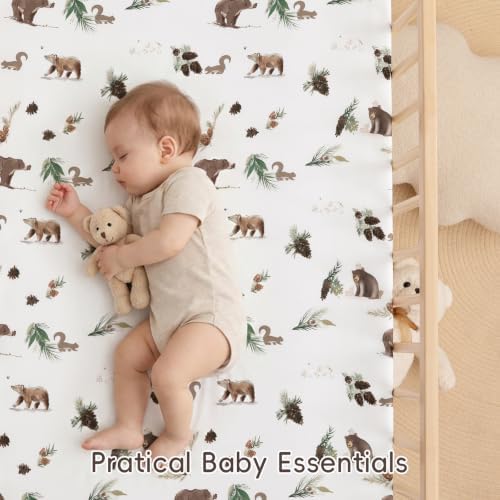 david's kids 3 Pack Mini Crib Sheets, Soft Breathable Premium Pack N Play Sheets - Image 2
