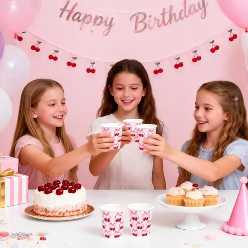 WRAPAHOLIC 9oz Pink Paper Cups - Image 7