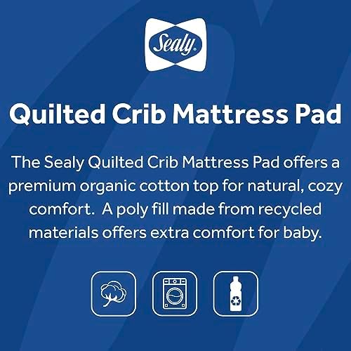 Sealy Baby Infant and Toddler Crib Mattress Protector - Image 6
