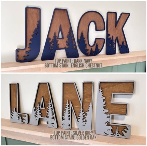 Name Sign For Nursery, Boho Nursery Sign, Family Name Signs, 3D Wall Art for - Image 4