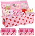 Toy Box with Adjustable Divider Large Toy Chest Storage by UnicornCastle