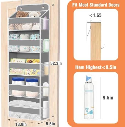 Over The Door Organizer Storage Large Capacity Hanging Bedroom Storage - Image 2