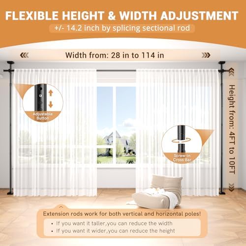 Room Divider for Room Separation, No Drilling Wall Divider for Room Separation - Image 2