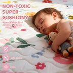 RONGFA Baby Play Mat for Floor, Playpen Mat for Toddlers Infant Kids, Machine - Image 4