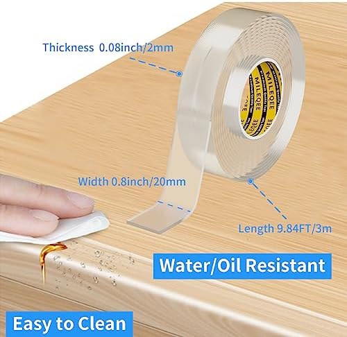 Clear Edge Protector Strip, 1 Pack x 0.8in x 9.84FT - Image 2