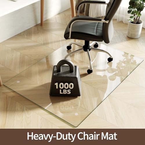 Koonmi Tempered Glass Chair Mat 36"x50" - Image 2