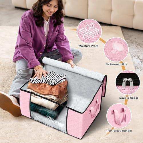Fab totes 10 Pack Storage Bags for Clothes Blanket Storage Bins - Image 4