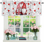 Vandarllin Valentine's Day Kitchen Curtains Valances by VandarllinHomeKitchenDecor