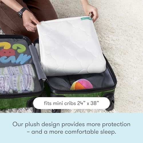 Newton Baby Waterproof Mini Crib Mattress Pad, Breathable - Image 4