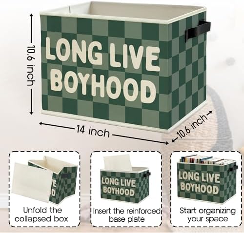 Long Live Boyhood Boys Storage Bins Box - Image 6