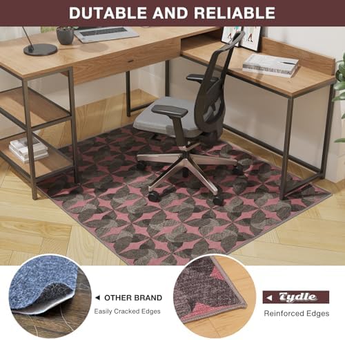 Tydle Chair Mat for Hard Floors, Non-Slip Hard Floor Protector Computer Under - Image 4