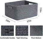 MiniArk Large Storage Baskets for Shelves, Baby Nursery, Toy Baskets Box - Image 2