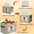 Rustic Bear Golf Storage Bins Boxes - Image 6