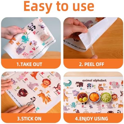 60 Pack Disposable Placemats for Baby & Toddlers - Image 7