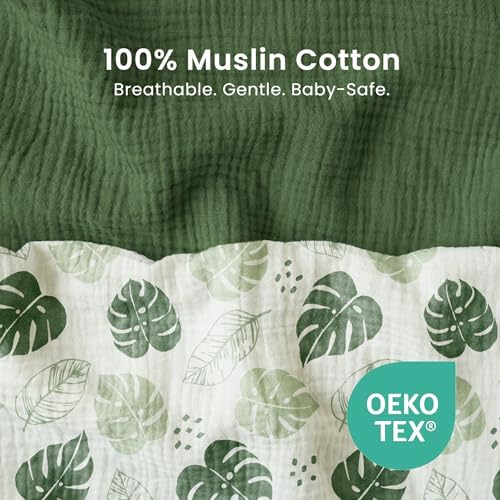 Konssy Muslin Bassinet Sheets for Baby Boys and Girls, 2 Pack - Image 6