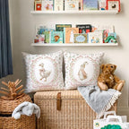 Bunny Nursery Pillow Covers 18x18 Set of 2 - Image 2