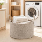 Big Gift Basket Empty Kit, Large Woven Rope Storage Basket - Image 7