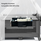 Hanging Baby Diaper Caddy, Single Sheet Dispensing Caddy Organizer Holder - Image 7