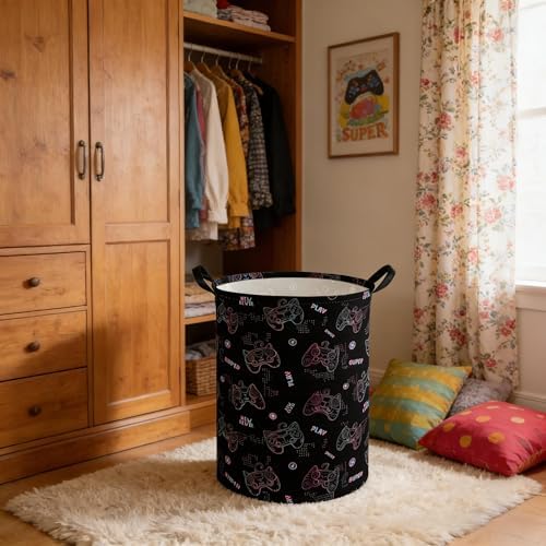 Game hamper, Waterproof foldable Kids laundry basket, Nursery Hamper, Kids Room - Image 6