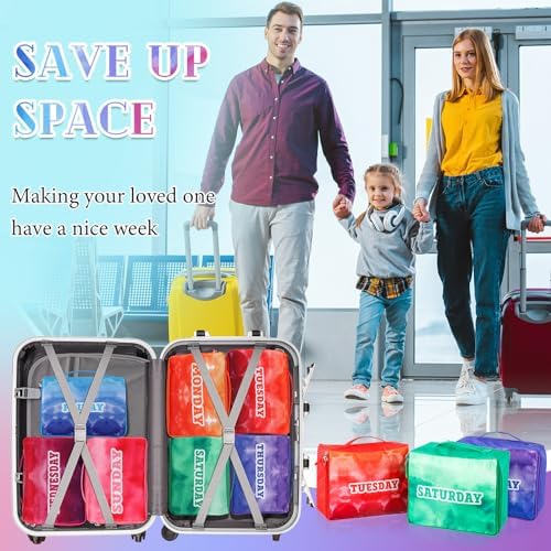Paterr 14 Pcs Days of Week Packing Cubes - Image 4