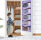 Weekly Kids Clothes Organizer Day of Week School Clothing Storage Monday to - Image 3