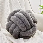Uvvyui Knot Pillow Ball, Soft Home Decorative Pillows, Round Throw Pillow by Uvvyui