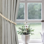 KLOGTSIND Wood Bead Curtain Tiebacks, 6 Pack Curtain Tie Backs - Image 3