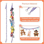 2PCS Stuffed Animals Storage Chain Organizers 80" Cotton Hanging Storage Chain - Image 3