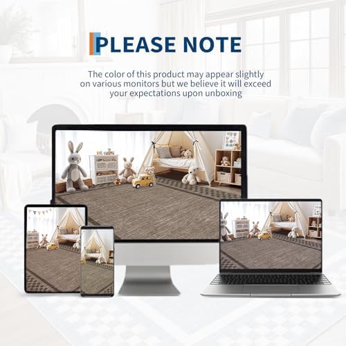 GarveeHome 4x6 Rug Small Washable Living Room Rug Modern Bordered Area Rugs - Image 5