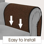 Joywell Remote Control Holder Armchair Caddy Armrest Organizer Brown - Image 4