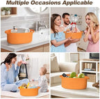 Orange Basket for Gifts Empty, Easter Basket Empty, Kids Dog Cat Toy Bin Box - Image 4
