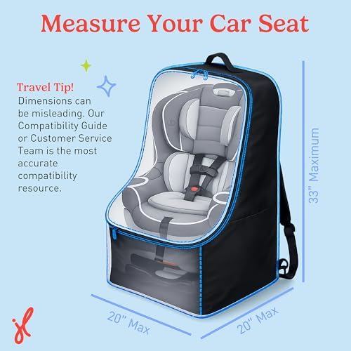 J.L. Childress Padded Backpack Car Seat Travel Bag - Image 3