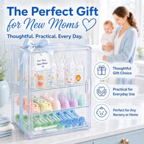 New Clear Acrylic Baby Bottle Storage Organizer - Image 7