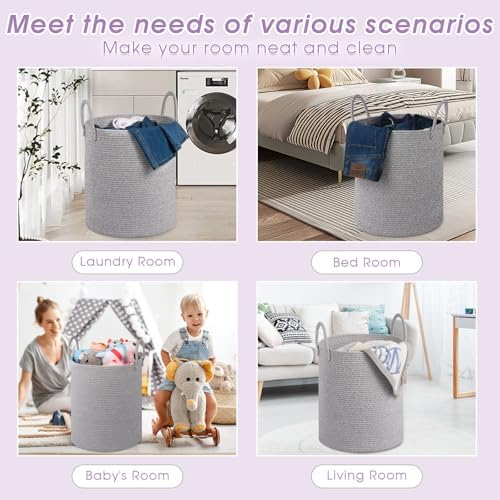 Large Laundry Basket, Laundry Hamper, Baby Hamper, Nursery Blanket Storage - Image 4