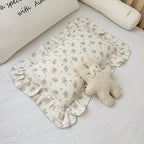 BuLuTu Blue Floral Muslin Toddler Pillowcase, Freesia Pattern by BuLuTu