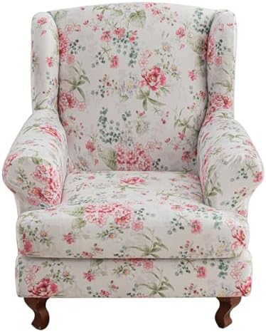 CRFATOP Wingback Chair Covers Wing Armchair Slipcovers by CRFATOP