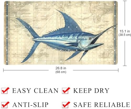 Shower Mat Bathtub Mat, 26.8x15.1 inch, Non-Slip Bath Mat - Image 4