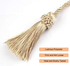 Curtain Tiebacks Handmade Curtain Holdbacks Rope - Image 3