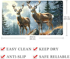 Shower Mat Non Slip 26.8 x 15.1 Inches, Forest Deers Bathtub Mat Shower Stall - Image 4