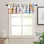 Kids Alphabet Valance Curtain Cartoon Rainbow Alphabet ABC Learning Daycare - Image 4