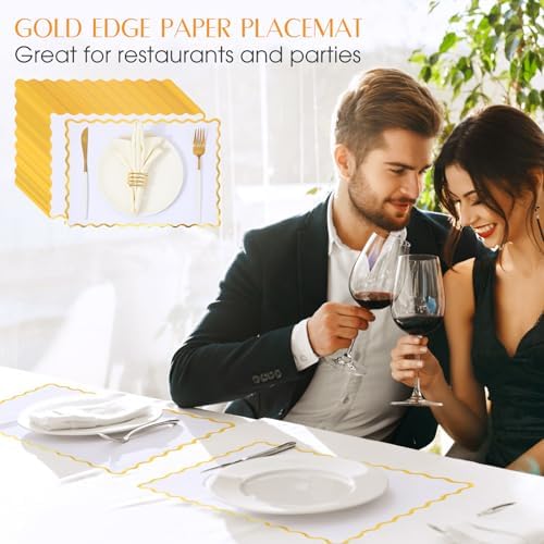 Foldtier 150 Pcs Disposable Paper Placemats Bulk 10"x14" - Image 4