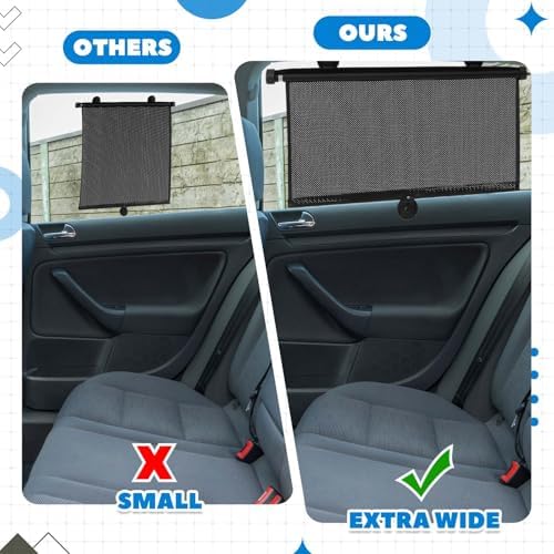 Blossound 2 Pack Car Window Sun Shades, 22 × 24 Inch - Image 5