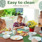 100 Pcs Disposable Paper Placemats Bulk 16.5"x13" Pebble Shape Place Mats - Image 5
