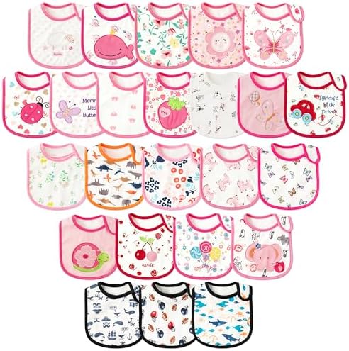 Cotton Waterproof Baby Bibs by 2ooya