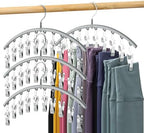 Volnamal Legging Organizer for Closet, Metal Yoga Pants Hanger w/Rubber Coated by Volnamal