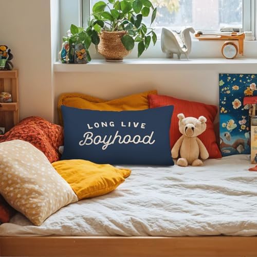 Boys Room Decor 12x20 Pillow Cover, Kids Playroom Decor, Long Live Boyhood - Image 4