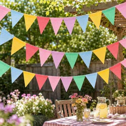 G2PLUS Pennant Banner, Triangle Flag Bunting and Decorative Garland - Image 6