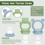 Baby Breastmilk Popsicle Molds & Baby Fruit Feeder, WAJIAYON Infant Food - Image 2