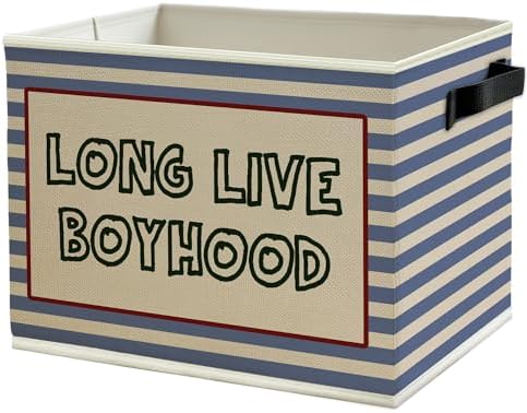 Long Live Boyhood Boys Storage Bins Box by Unknown